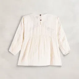Cherry Crumble by Nitt Hyman Kids White Embroidered Top image 2
