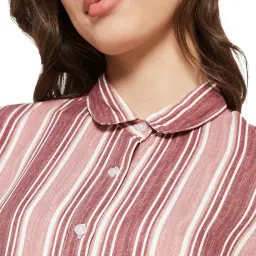 METTLE Multicolor Cotton Striped Shirt image 5