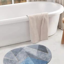 HOSTA HOMES Anti Skid Abstract Multicolor Others Non Slip Bath mat-picture-12