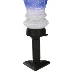 SOMIL White Printed Glass Bell Shaped Table Lamp image 4