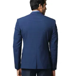 Park Avenue Dark Blue Checks Blazer image 2