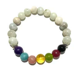 Divine souvenirs Unisex Artificial Beaded Elasticated Bracelet-picture-37