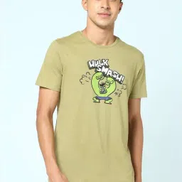 Ajile by Pantaloons Green Cotton Slim Fit Printed Lounge T-Shirt-picture-17