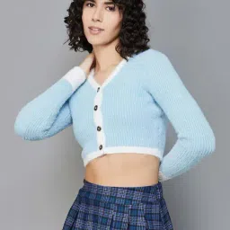 Ginger by Lifestyle Blue Striped Sweater-image-4
