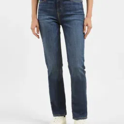 Levi's 724 Blue Straight Fit High Rise Jeans-picture-24