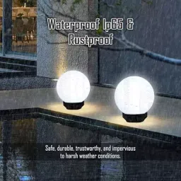 FORUS Gate Post Top Lamp White Polycarbonate Moon Size 20 cm Globe-20 image 2