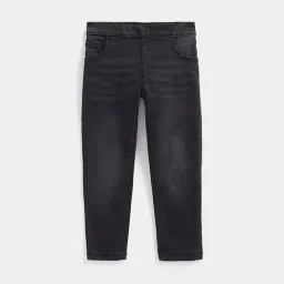 Mothercare Kids Dark Grey Solid Jeggings-image-0