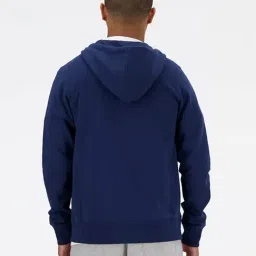 New Balance Blue Cotton Regular Fit Self Pattern Sports Jacket image 2