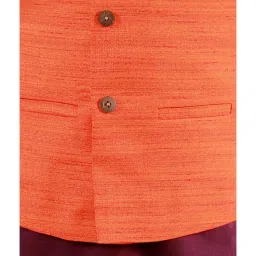 VASTRAMAY Kids Purple & White Textured Kurta Set image 4