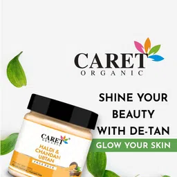 CARET ORGANIC Haldi & Chandan Ubtan Face Pack - 100 g image 2