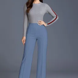 SWADESI STUFF Women Relaxed Easy Wash Pleated Regular Trousers-image-83