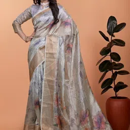 clotheva Woven Design Zari Saree With Blouse Piece-picture-25