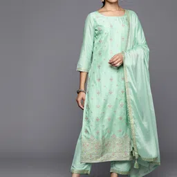 Libas Floral Kurta With Trousers & Dupatta-picture-38