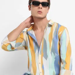 Campus Sutra Multicolored Regular Fit Printed Shirt-picture-14