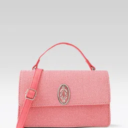 DressBerry Textured Structured Satchel image 3