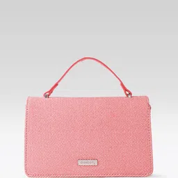 DressBerry Textured Structured Satchel image 4