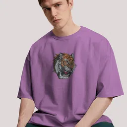 Adrunaline Fit Men Printed Drop-Shoulder Sleeves Raw Edge T-shirt-picture-58