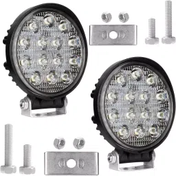 Cartronics 42W Complete Lighting System 14 LED Round Fog Lamp Light for Honda Aviator image 2