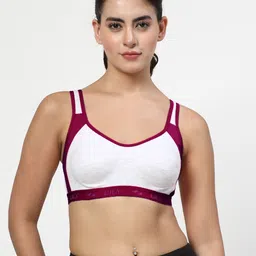 LILY Strops999 Pack Of 3 Non Padded Seamless Non Padded Sports Bra image 2