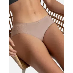 Jockey 1874 Women Full Coverage Soft Touch Microfiber Elastane Hipster - Deep Taupe image 5