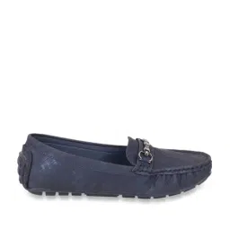 Mochi Women's Navy Casual Loafers-picture-24