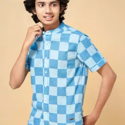 Coolsters by Pantaloons Kids Blue Cotton Chequered Shirt-picture-20