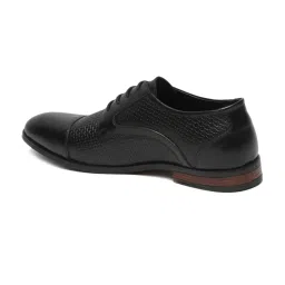Teakwood Leathers Men's Black Derby Shoes image 5