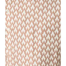 TABARD Kids Mustard & White Printed Full Sleeves Kurta with Churidar image 5