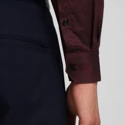 Allen Solly Brown Cotton Slim Fit Printed Shirt image 5