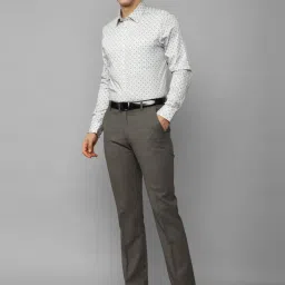 Louis Philippe Green Cotton Slim Fit Printed Shirt image 5