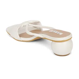 Elle Women's White Casual Sandals image 5