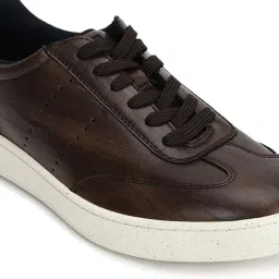 Louis Philippe Men's Coffee Brown Casual Sneakers image 4