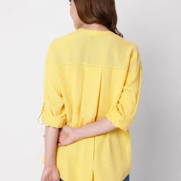 Vero Moda Yellow Relaxed Fit Shirt image 2