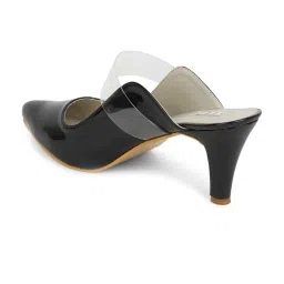 Elle Women's Black Mule Shoes image 5