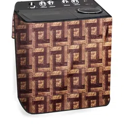 The Furnishing Tree Coffee Brown Plastic Washing Machine Cover-picture-23