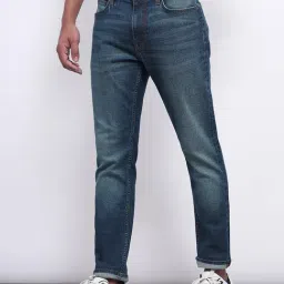 Lee Bruce Blue Skinny Fit Lightly Washed Jeans-image-91