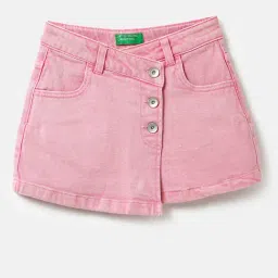 United Colors of Benetton Kids Pink Solid Skirt-picture-43