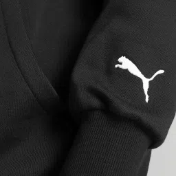 Puma Black Cotton Regular Fit DYLAN Printed Hooded Sweatshirt image 5