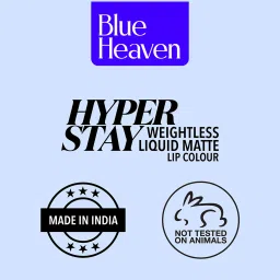 Blue Heaven Hyper Stay Weightless Liquid Matte Lip Colour Deep Fuschia 17 - 6 ml image 5