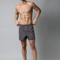 Rare Rabbit Black Cotton Printed Regular Fit Boxers image 4