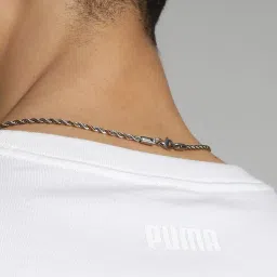 Puma White Cotton Regular Fit Printed Sports T-Shirt image 5