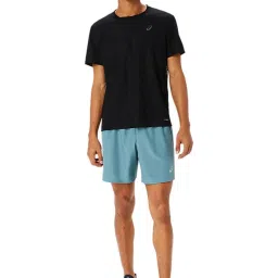 Asics Foggy Teal Regular Fit Sports Shorts image 5