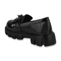 Shoetopia Women's Black Casual Loafers image 5