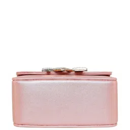 Esbeda Pink Solid Small Sling Handbag image 5
