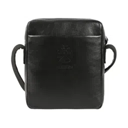 Hidesign Black MEZCAL 01 Textutred Medium Leather Cross Body Bag image 3