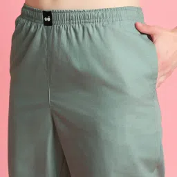 Bewakoof Green Cotton Pyjamas image 5