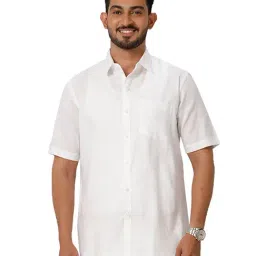 Ramraj White Regular Fit Shirt-image-32