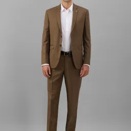 Allen Solly Brown Slim Fit Two Piece Suit image 5