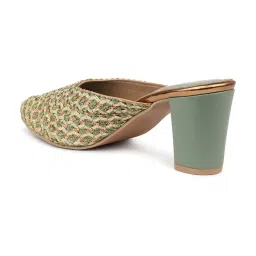 Inc.5 Women's Green Mule Sandals image 5