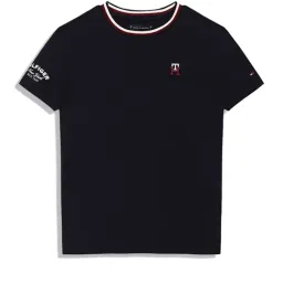 TOMMY HILFIGER Boys Blue Cotton Embroidered T-Shirt-picture-34